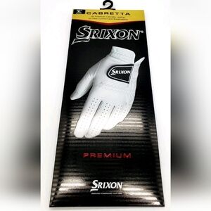 Srixon Cabretta Leather Golf Gloves White Men's Reg Left Size XL